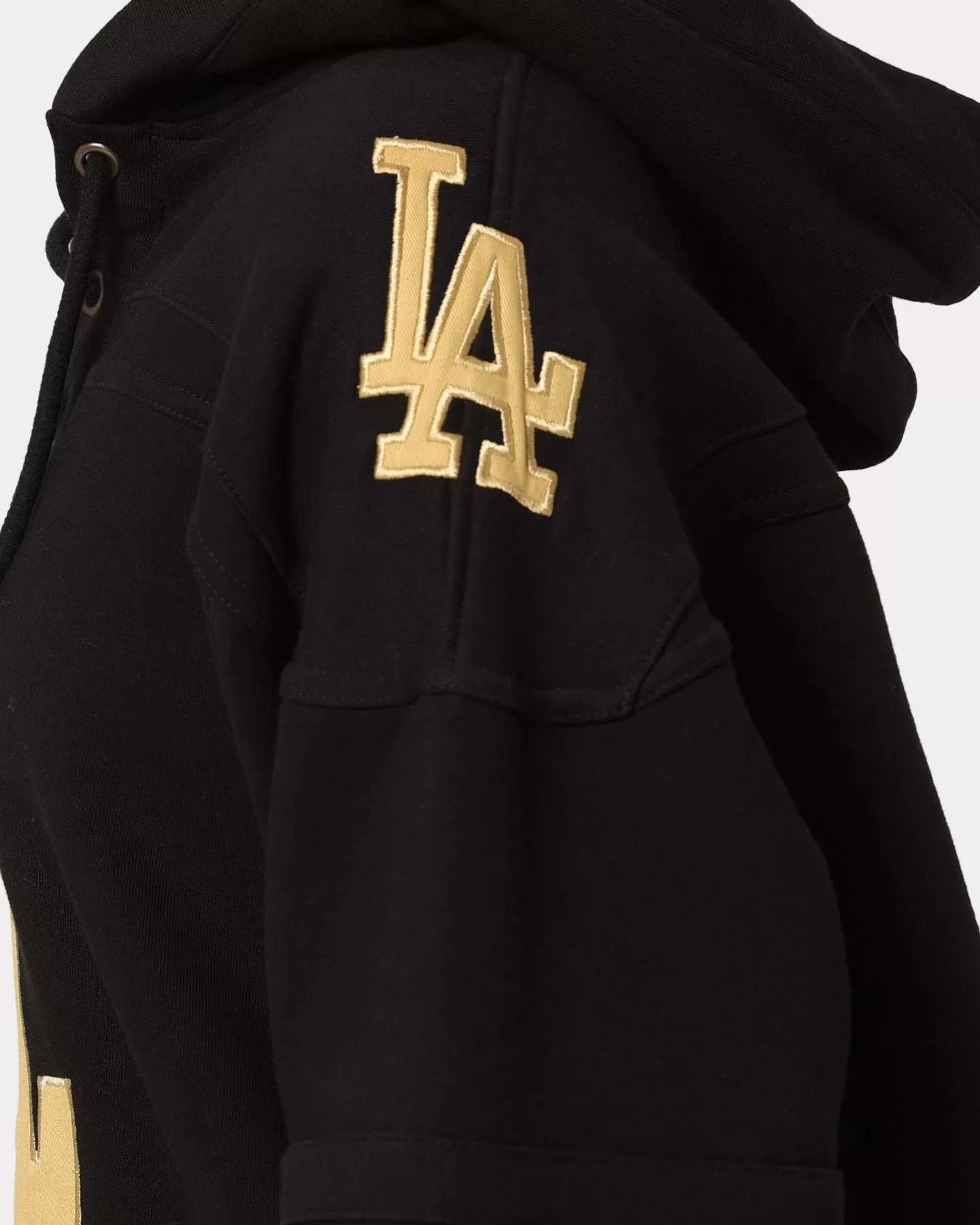 47 Brand Los Angeles Dodgers Superior Lacer Hoodie Black/Gold