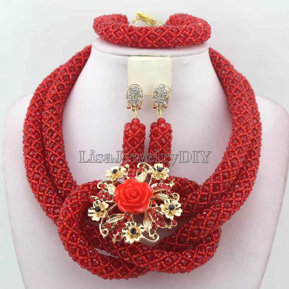 African and Asian Women Choker Necklace Jewelry set