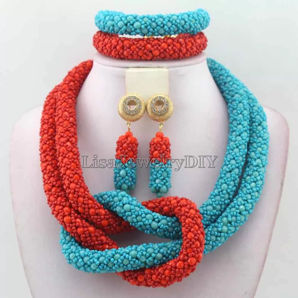 African and Asian Women Choker Necklace Jewelry set