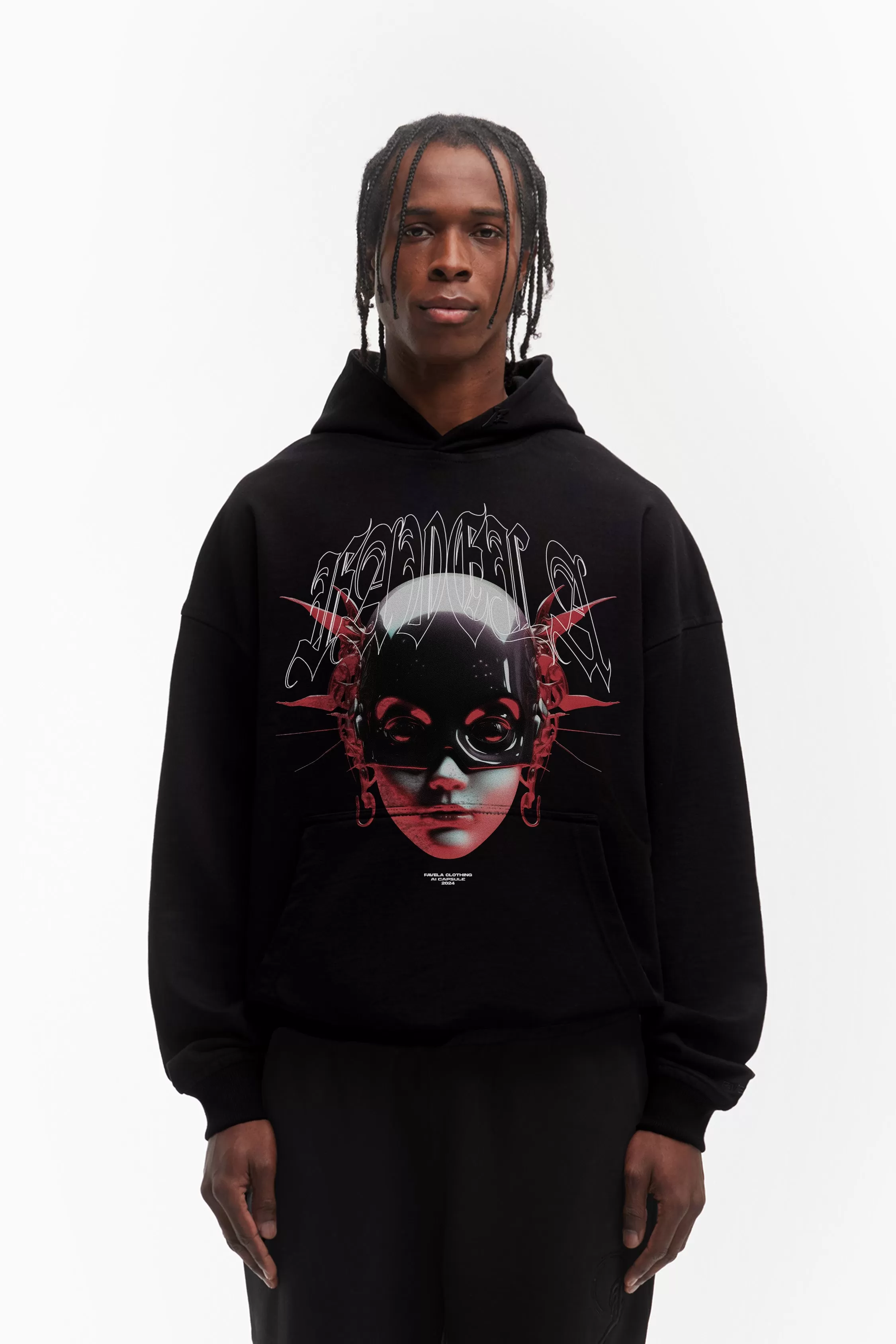 AI CAPSULE 01 BLACK HOODIE