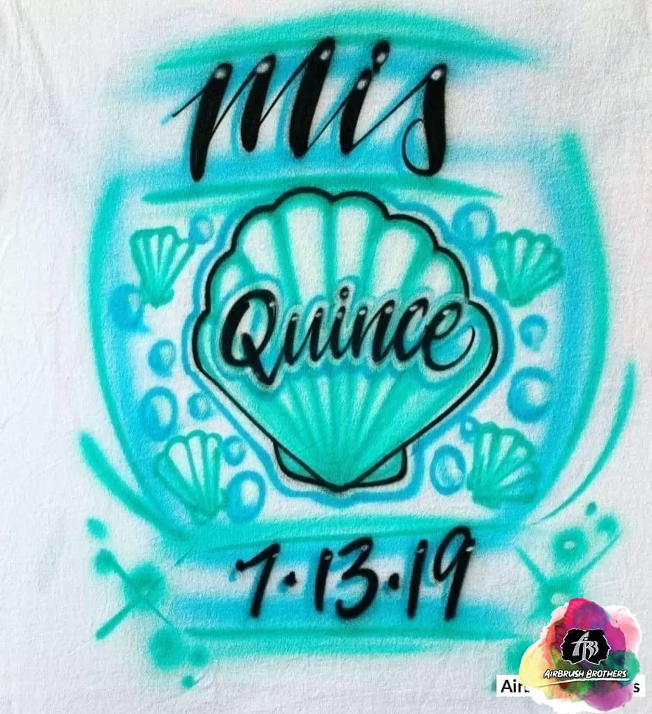 Airbrush Mis Quince Under The Sea Shirt Design