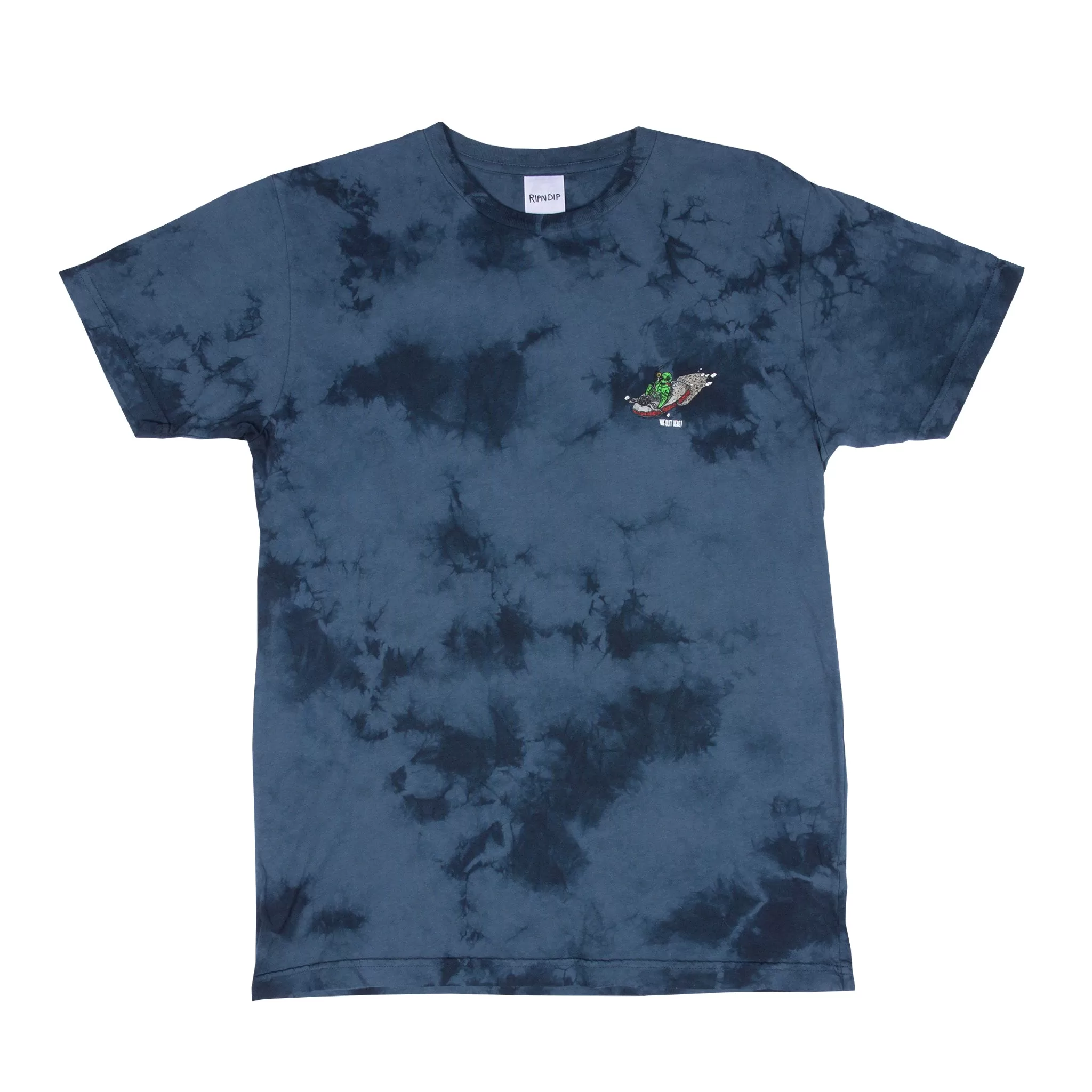 Alien Fink Tee (Acid Wash Blue)