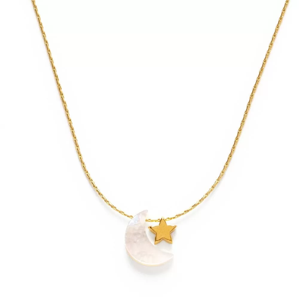 Amano Studio - Mother of Pearl Moon   Star Necklace