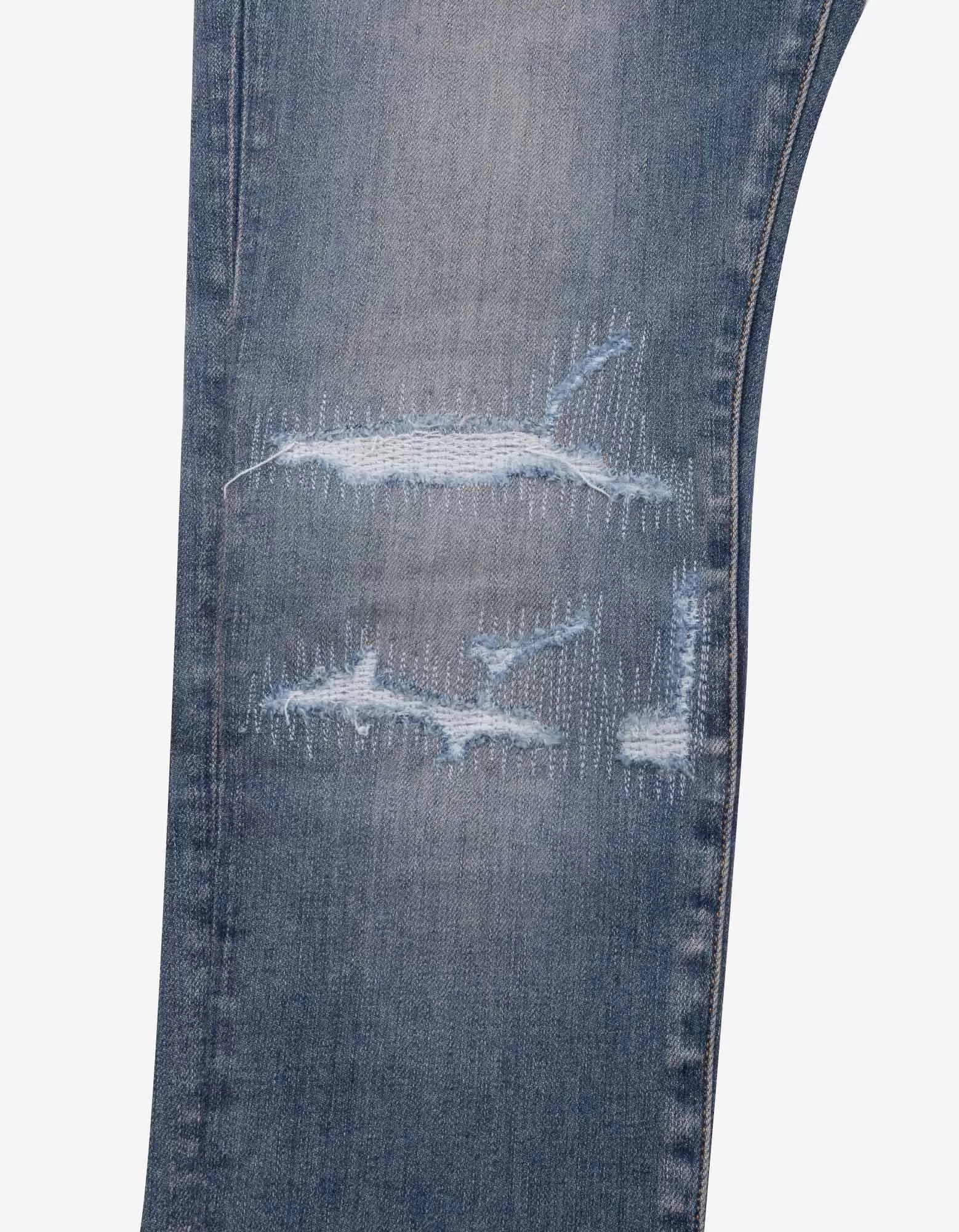 Amiri Jeans Fractured Blue Skinny