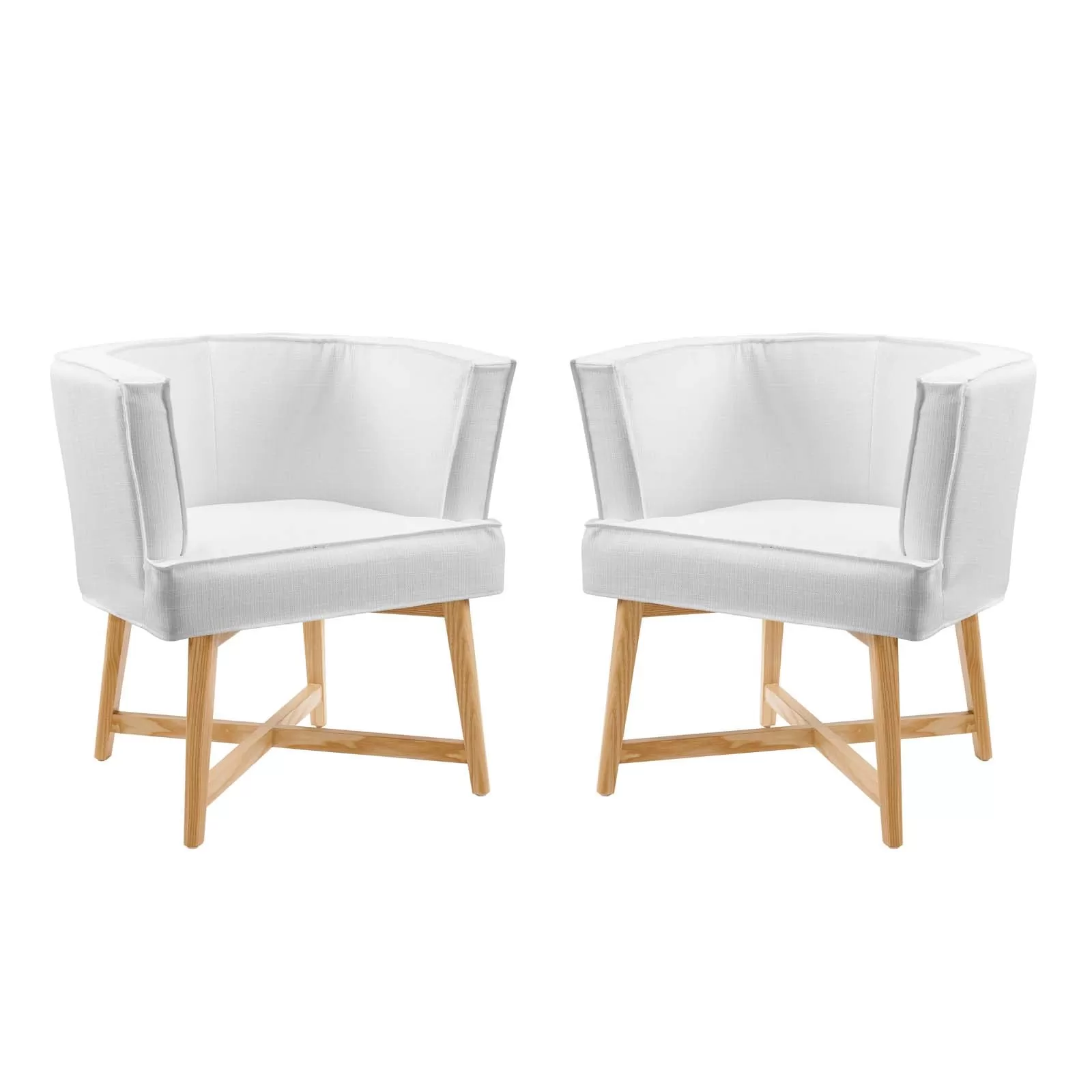 Anders Accent Chair Upholstered Fabric Set of 2