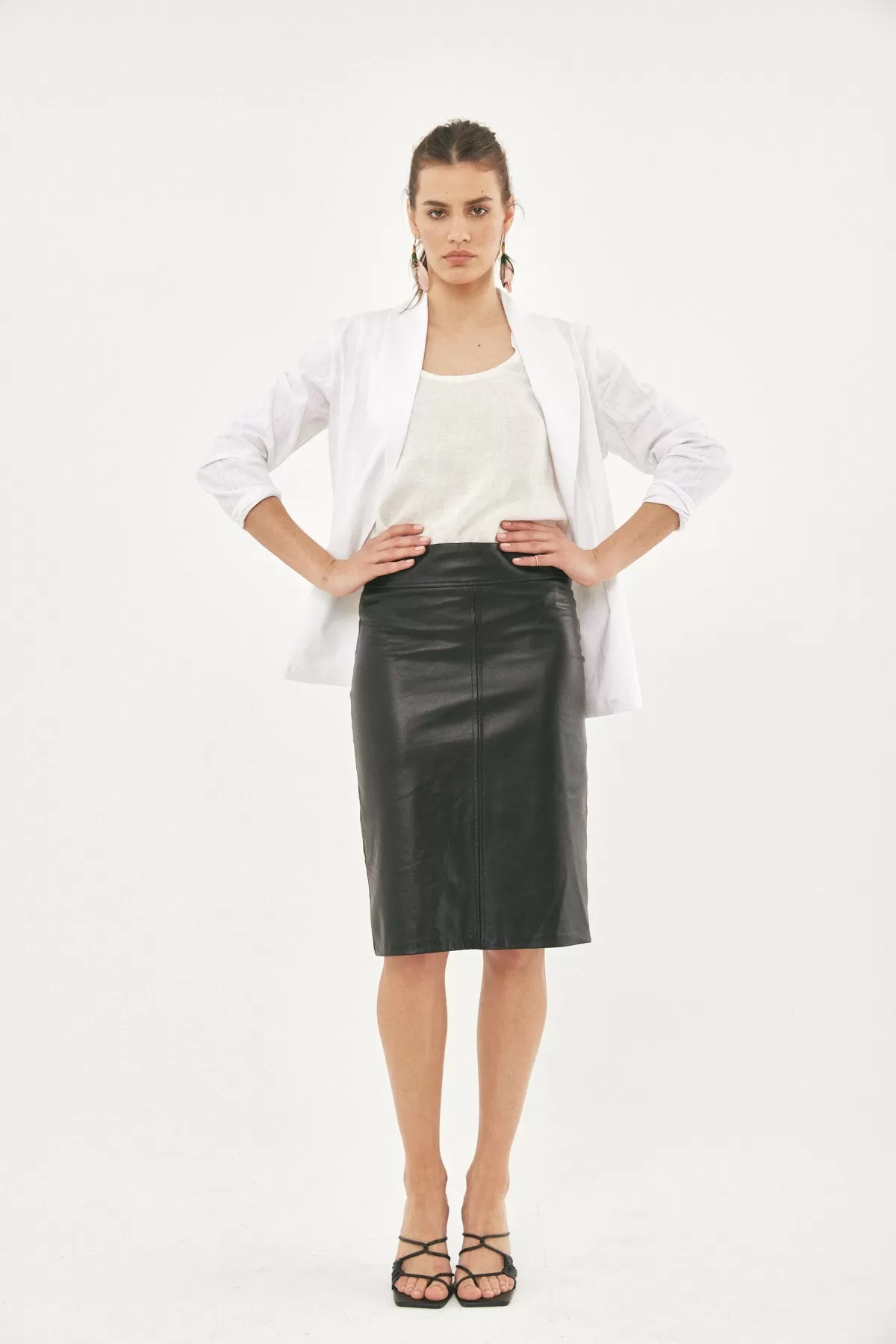 AXL MIDI BLACK SKIRT