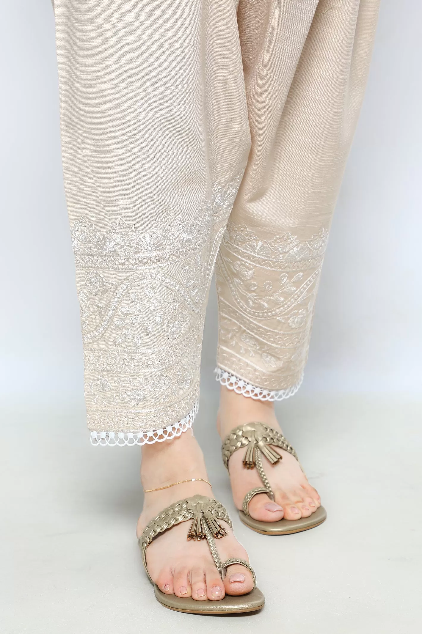 Beige Ladies Trouser