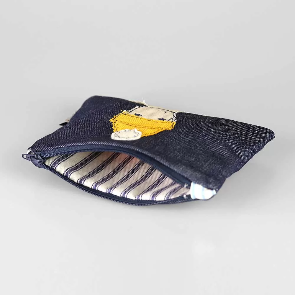 big dipper embroidered medium coin purse