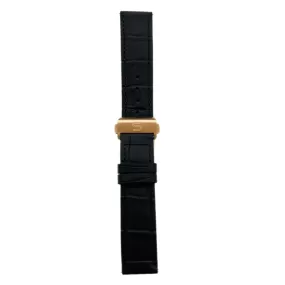 Black Leather - Rosegold Clasp