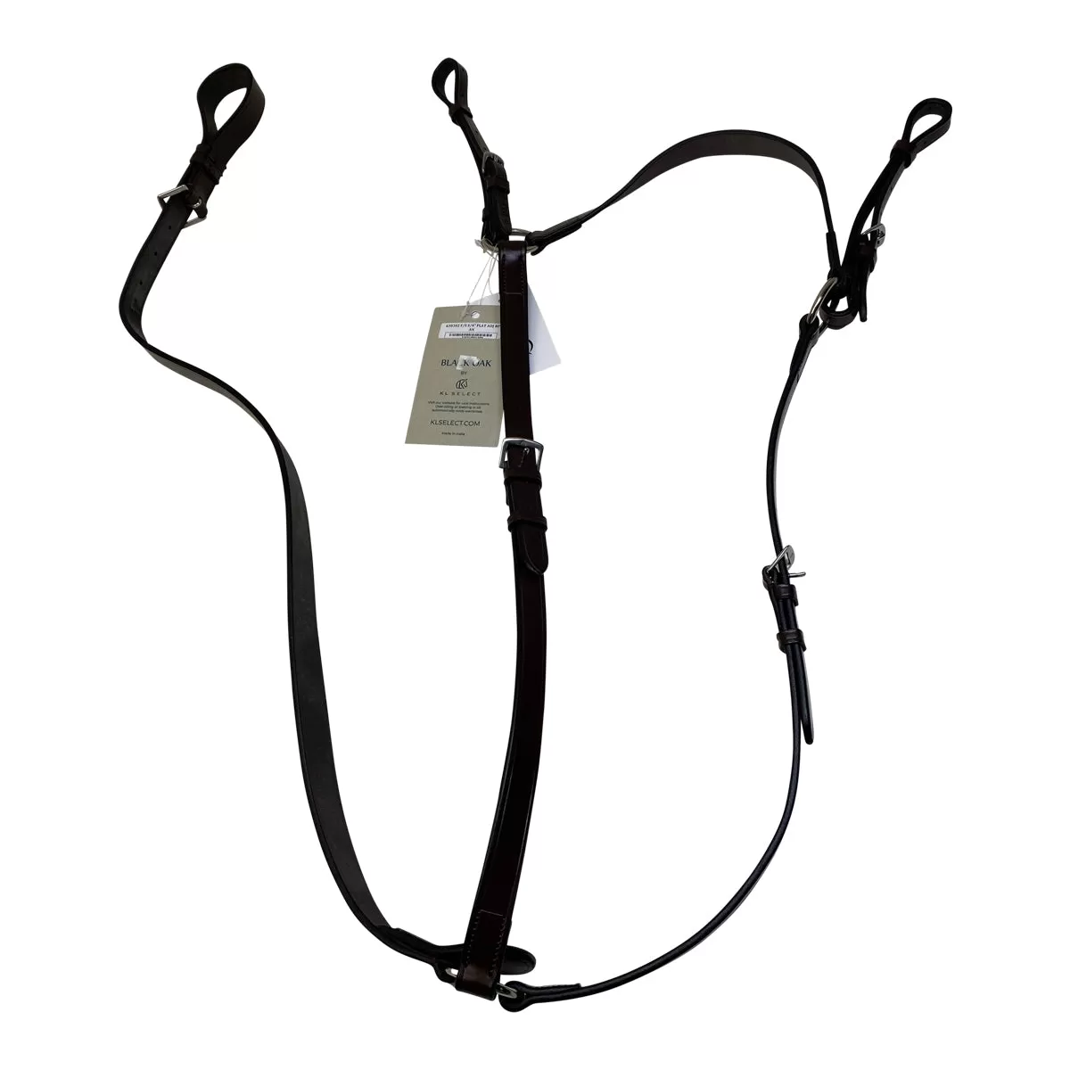 Black Oak 3/4 Adjustable Breastplate in Australian Nut - Full