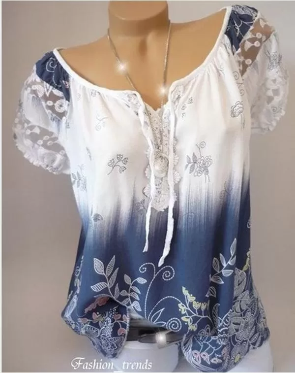 Bohemian Embroidery Casual Fit Top