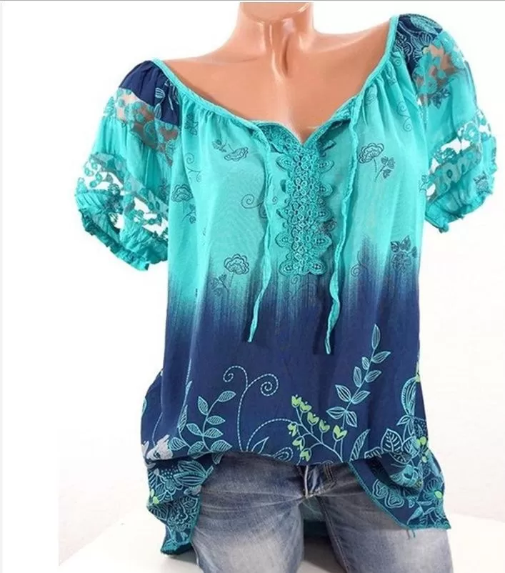 Bohemian Embroidery Casual Fit Top