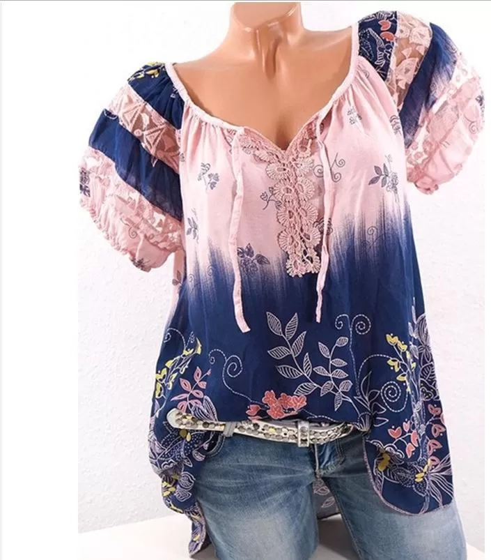 Bohemian Embroidery Casual Fit Top