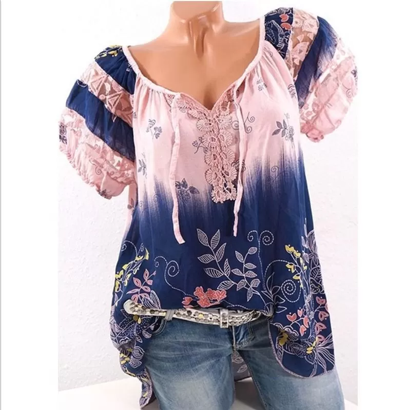 Bohemian Embroidery Casual Fit Top