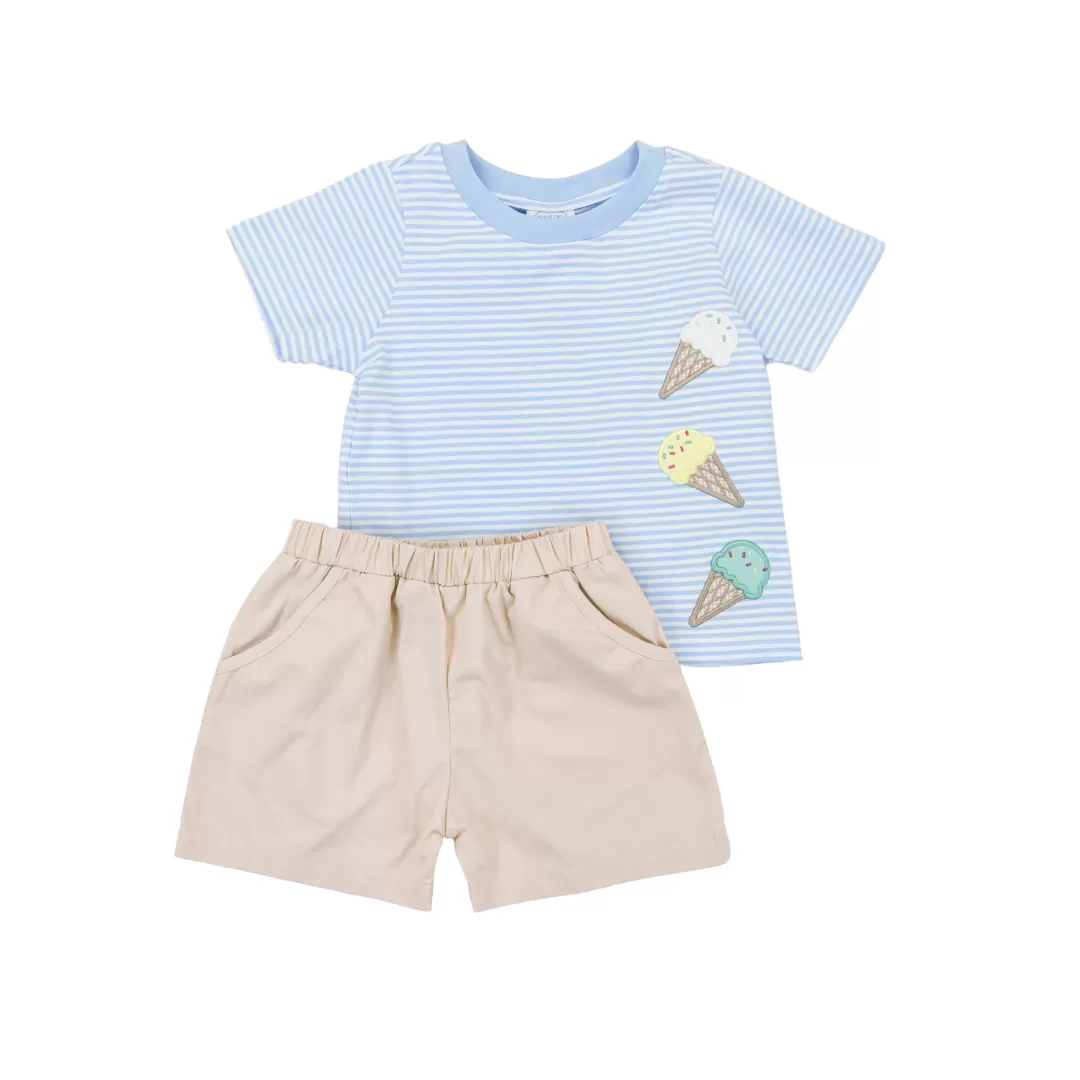 Boys Ice Cream Shop Short Set