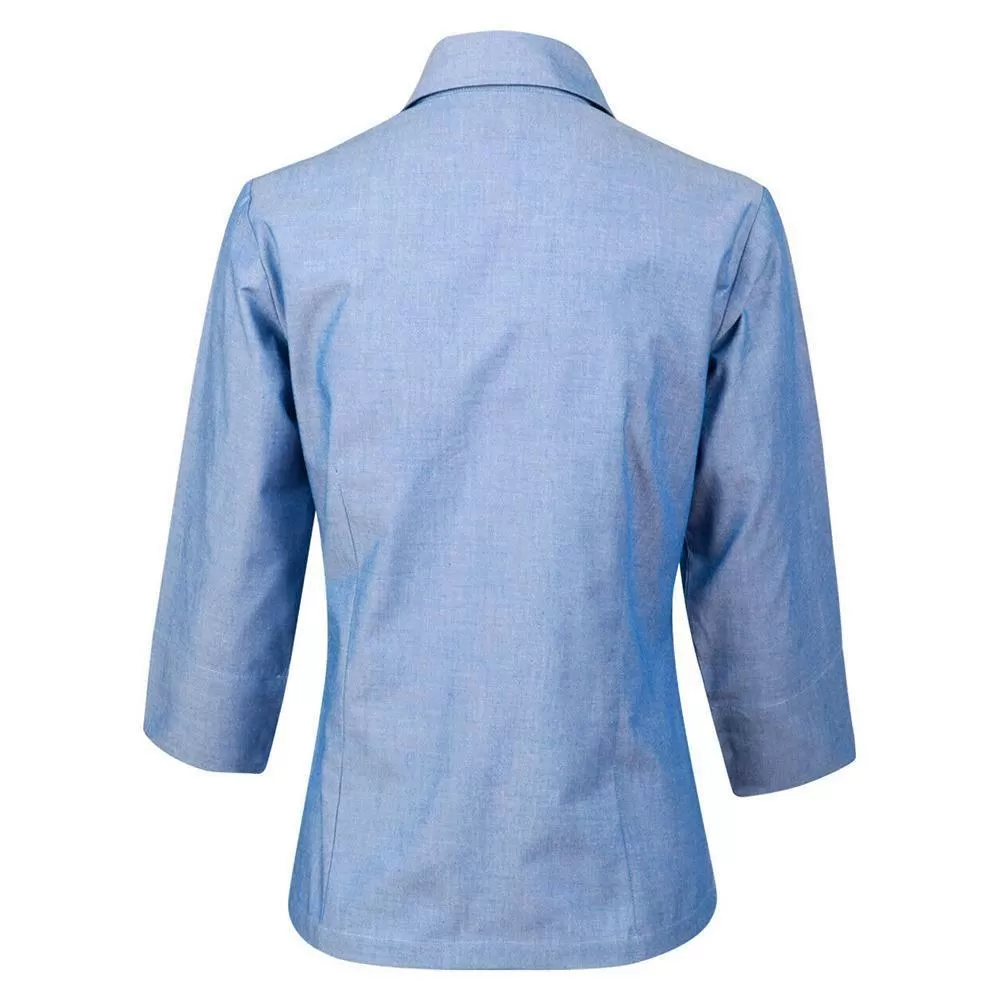 BS04 Ladies' Chambray 3/4 Sleeve Shirt