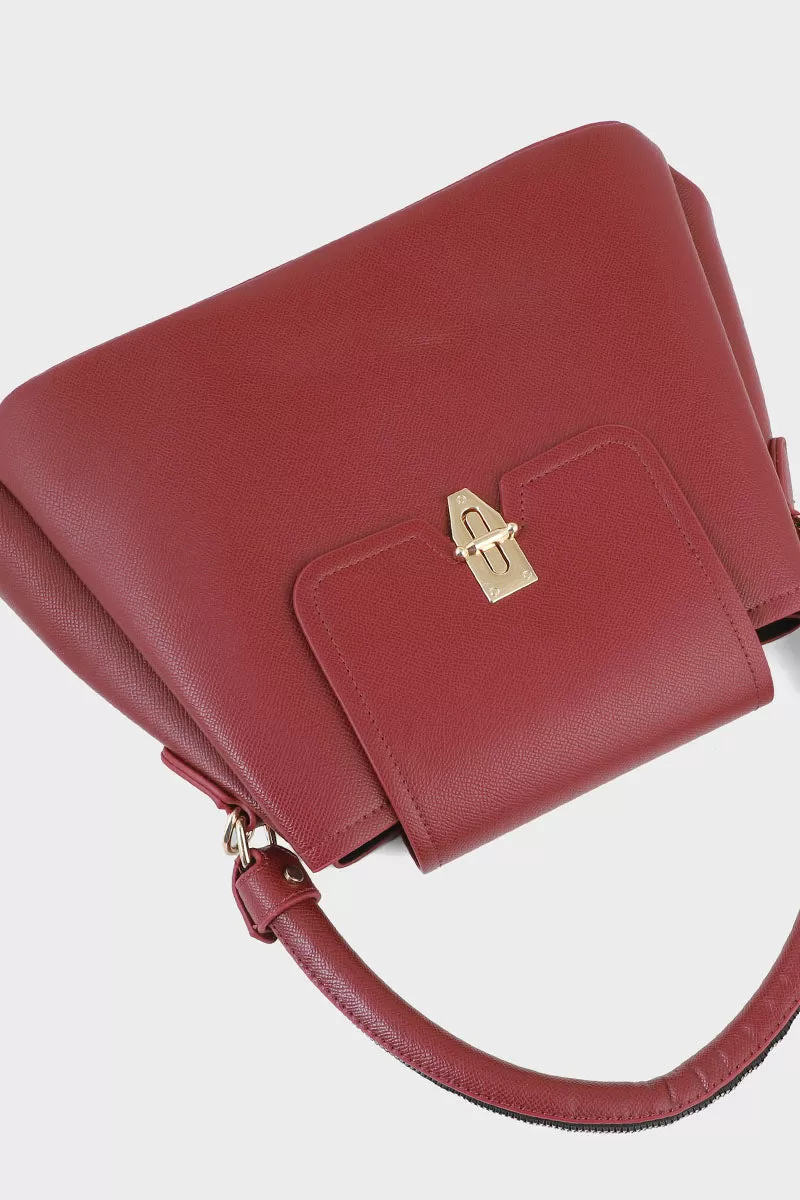 Bucket Hand Bags BH0001-Maroon