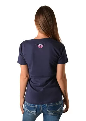 Bullzye Ladies Flex Crew Neck Tee - B2W2506153