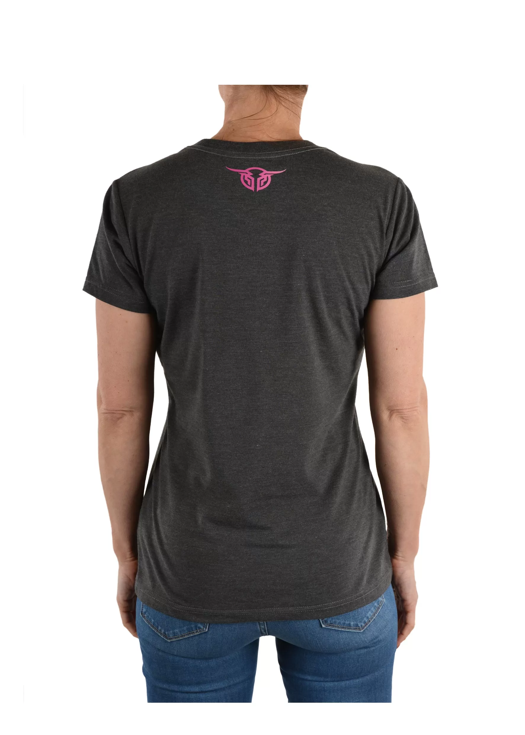 Bullzye Ladies Logo Fade Crew Neck Tee - B1S2503089