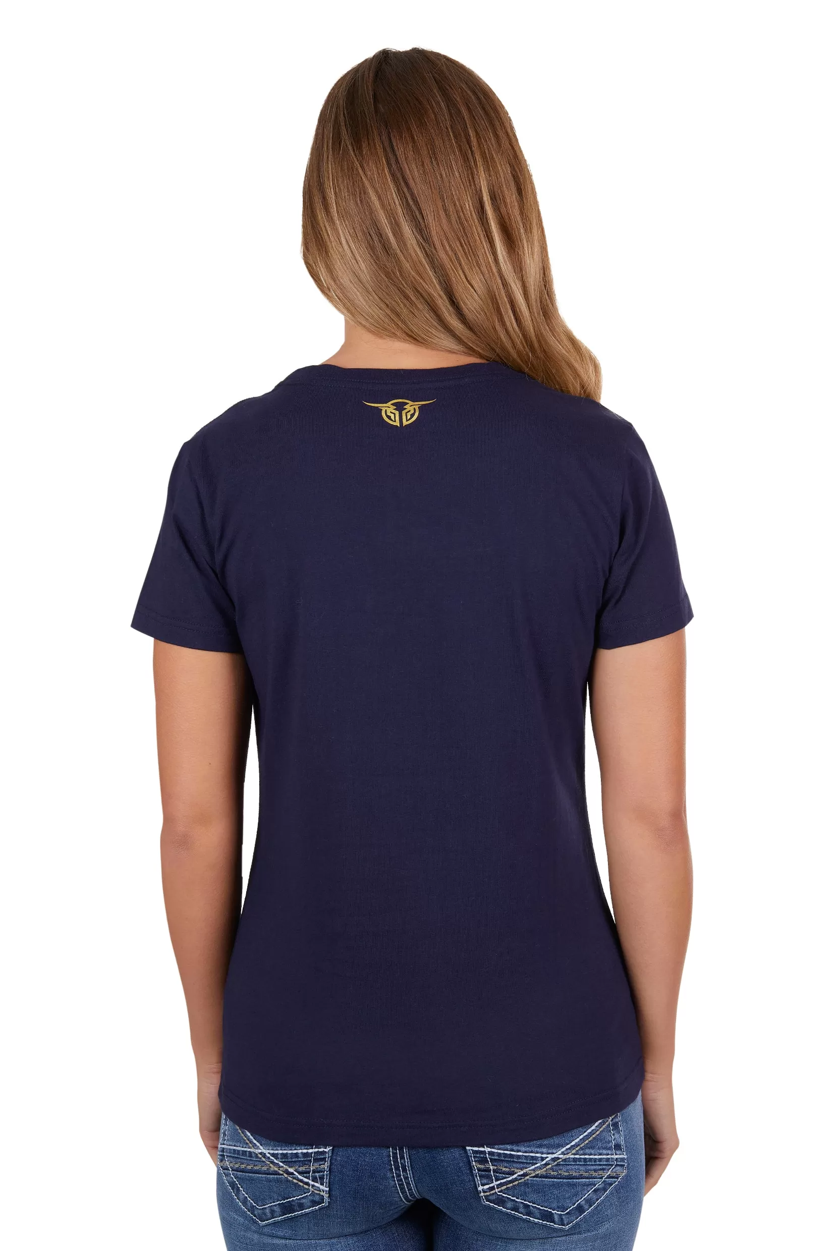 Bullzye Ladies Mackay S/S Tee - Dark Navy - B4W2503372