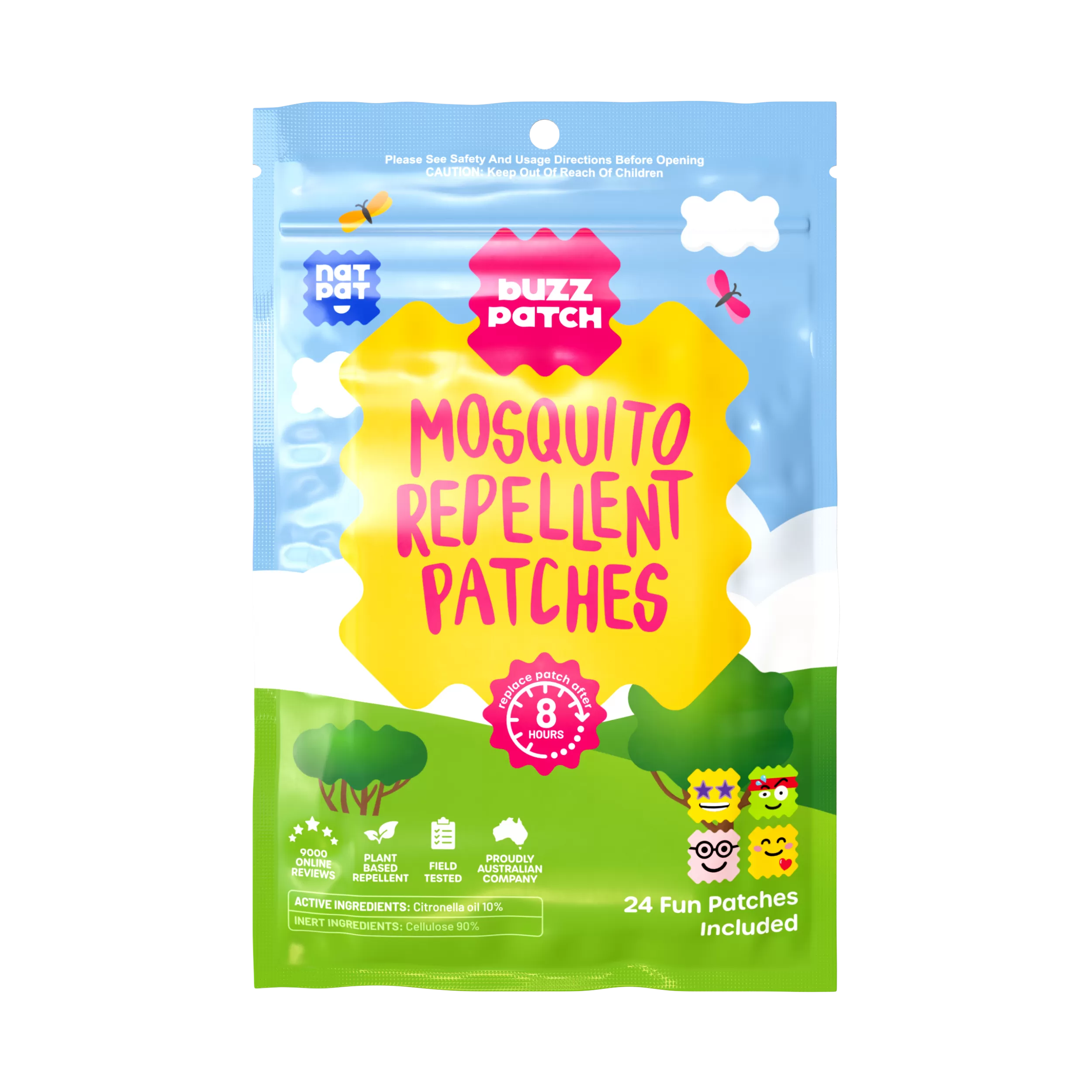 BuzzPatch | Mosquito Stickers | Insect Repellent Stickers: 1 Pack