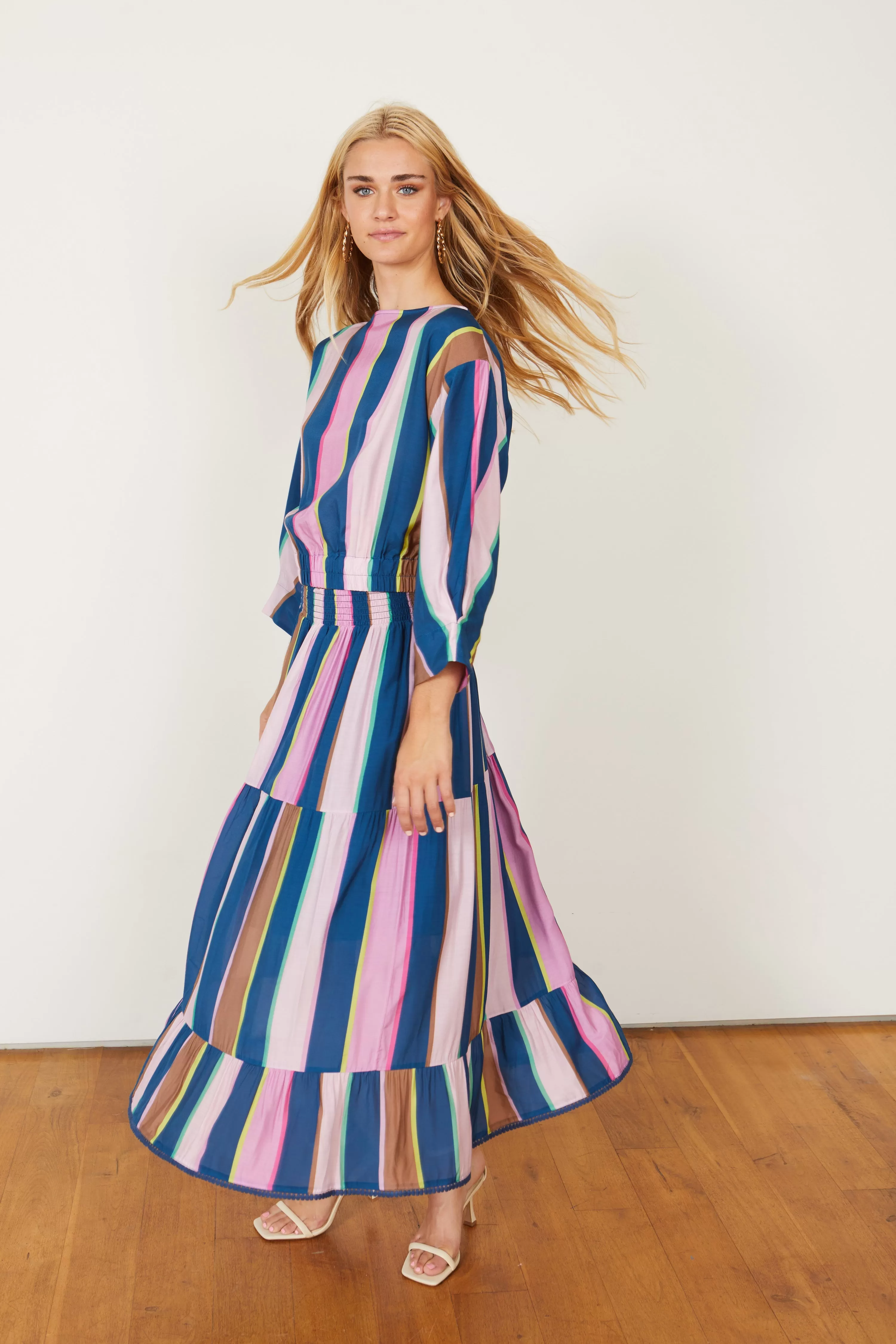 Caballero Josie Cabana Stripe Skirt