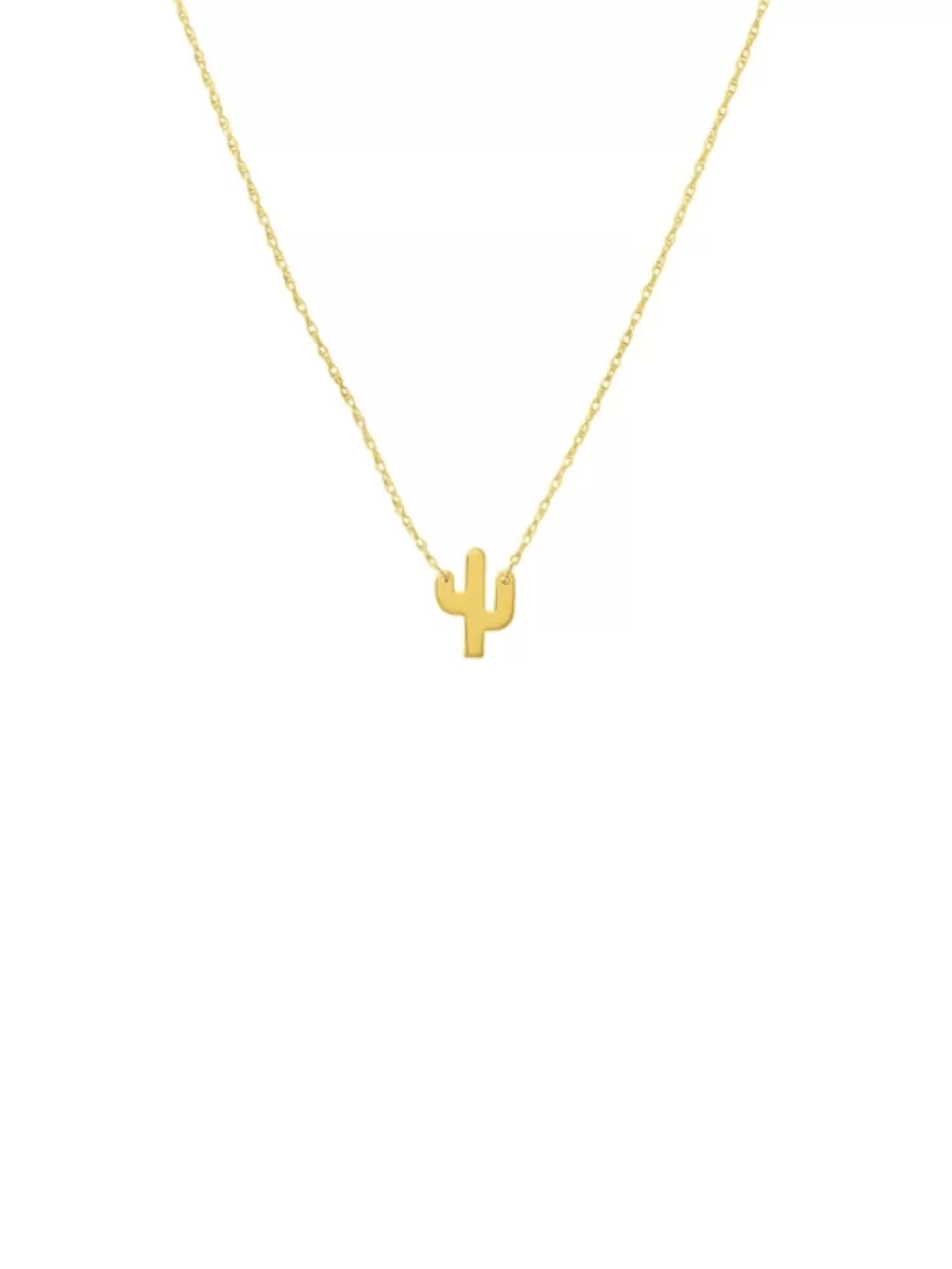 Cactus Necklace 14K