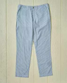 Camden Pant in Navy Seersucker