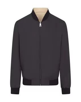 Canali Canali Reversible Bomber Jacket (Navy & Beige)