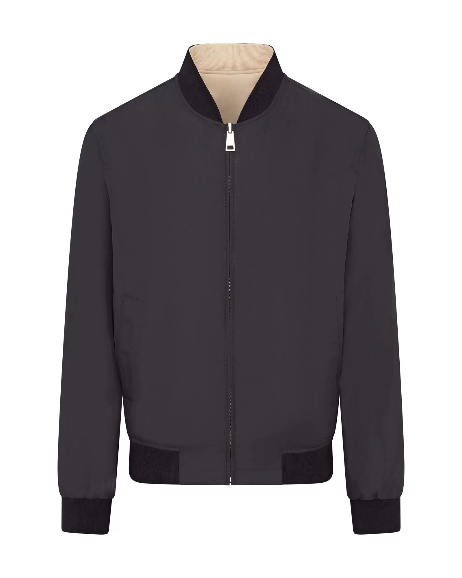 Canali Canali Reversible Bomber Jacket (Navy & Beige)