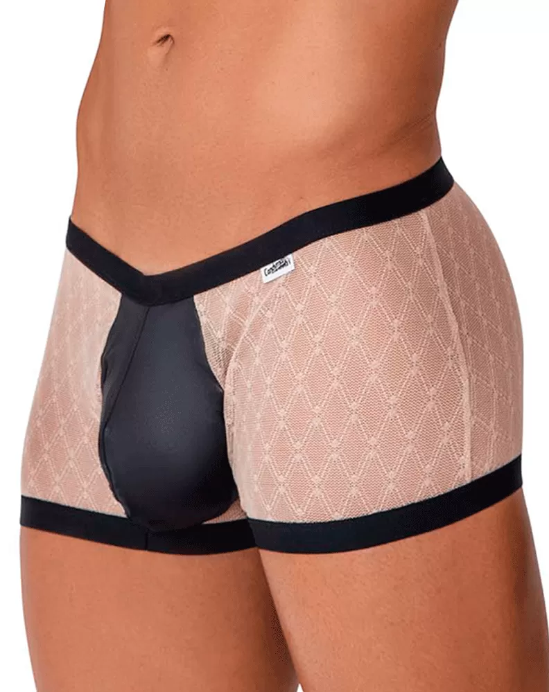 Candyman 99750 Lace Trunks Nude-black