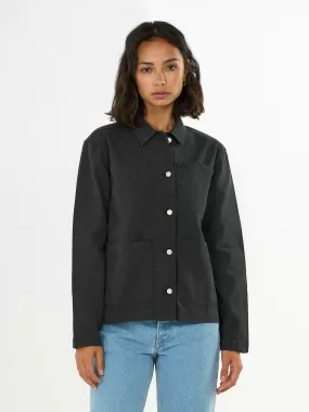 CANVAS WORKWEAR JACKET - Black Jet