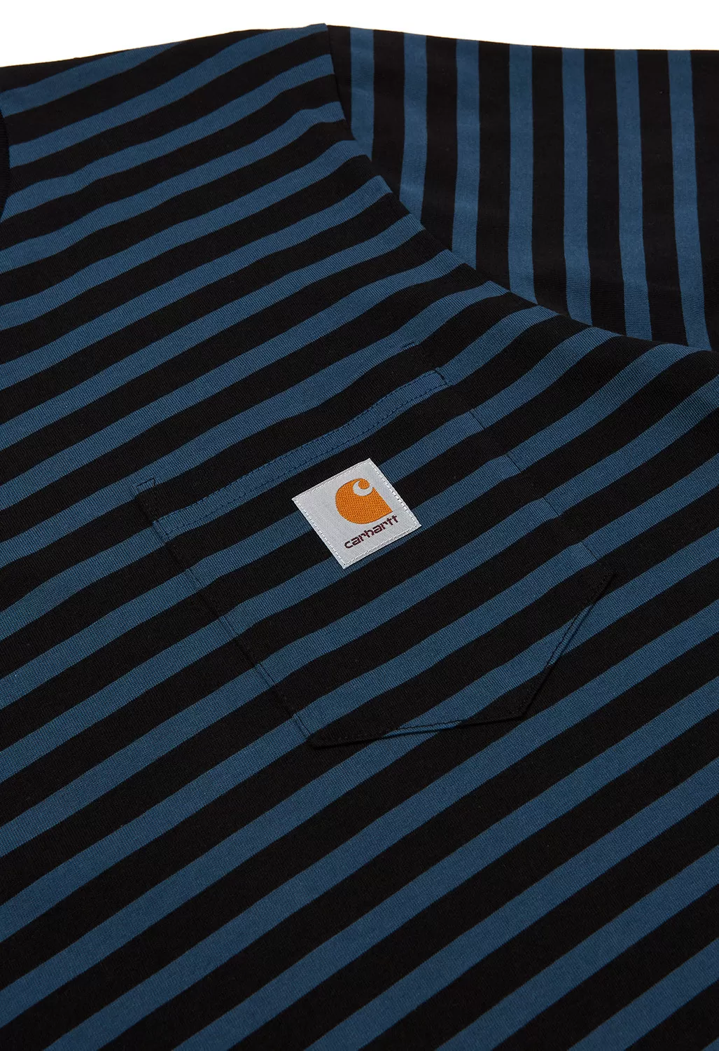 Carhartt WIP Men's Seidler Pocket T-Shirt - Seidler Stripe/Squid/Black