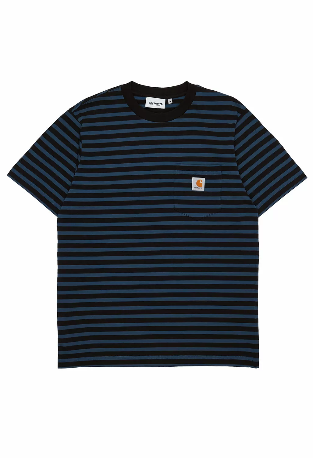 Carhartt WIP Men's Seidler Pocket T-Shirt - Seidler Stripe/Squid/Black