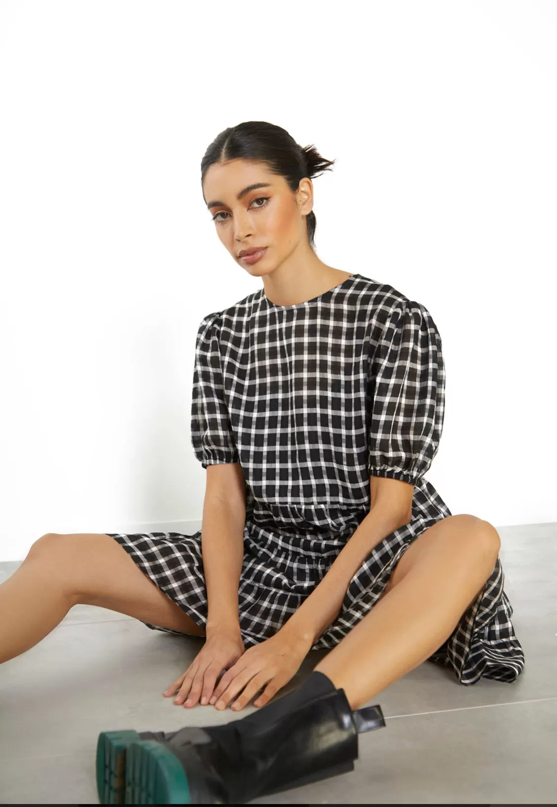 Checked Dress