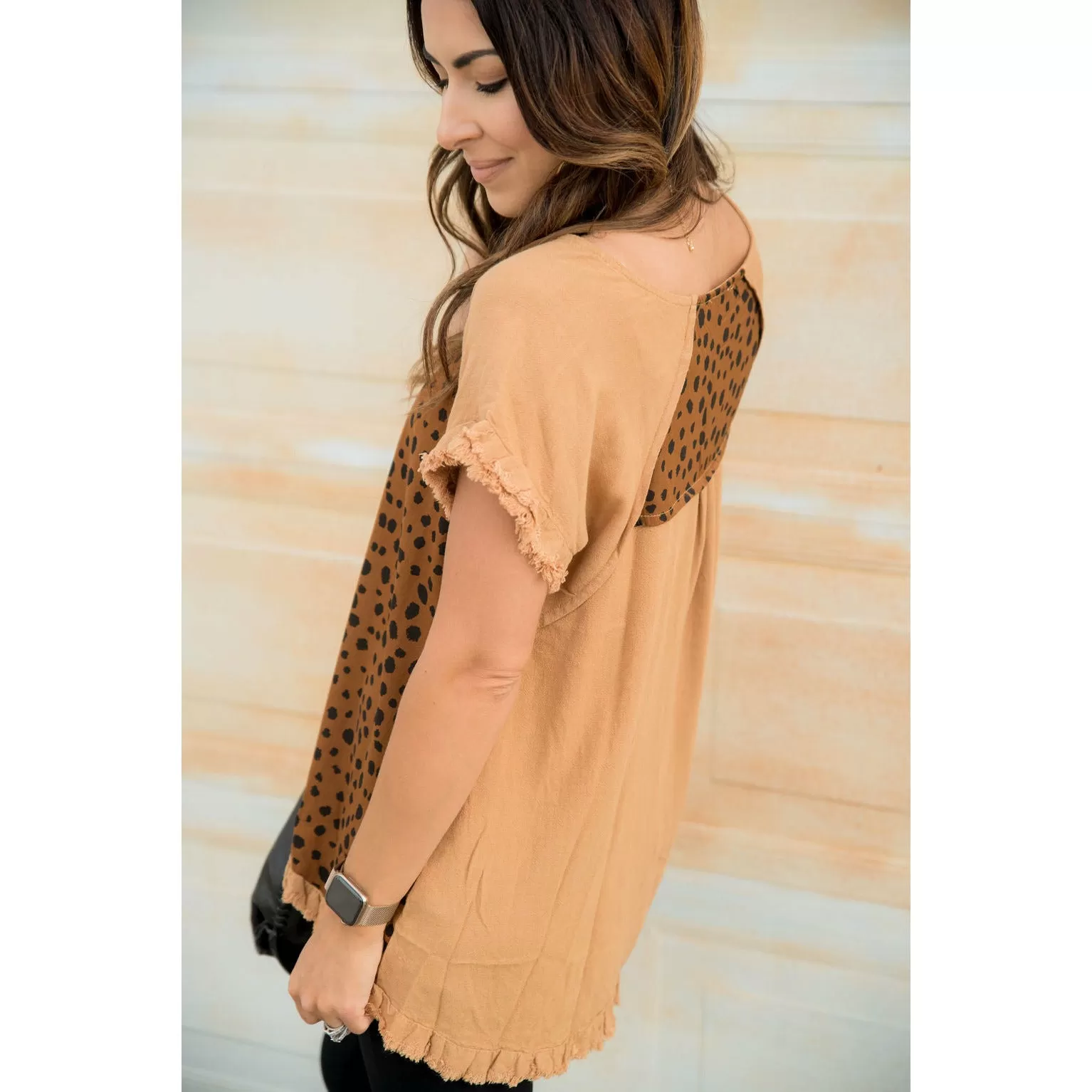 Cheetah Front Blouse