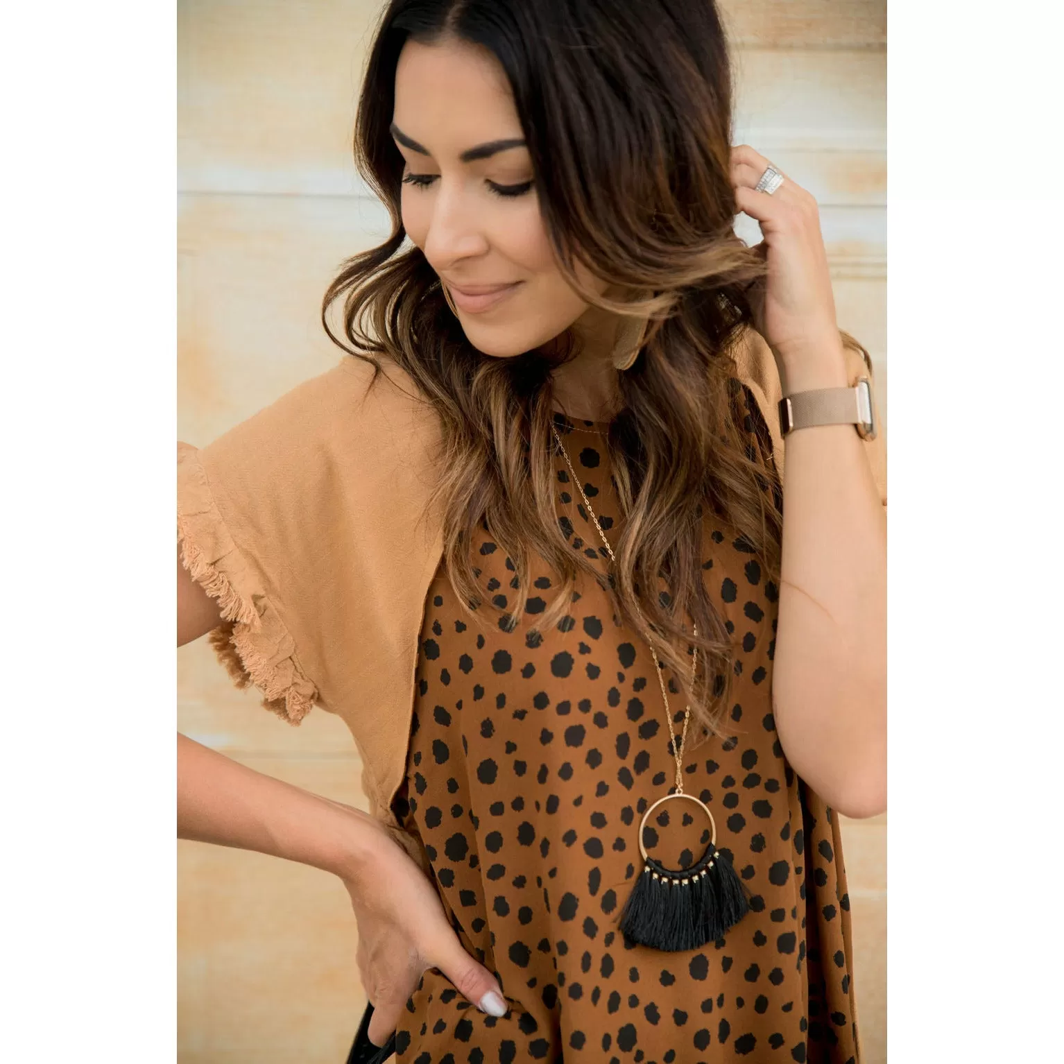 Cheetah Front Blouse