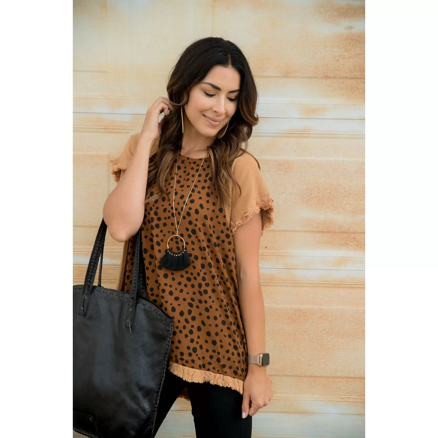 Cheetah Front Blouse