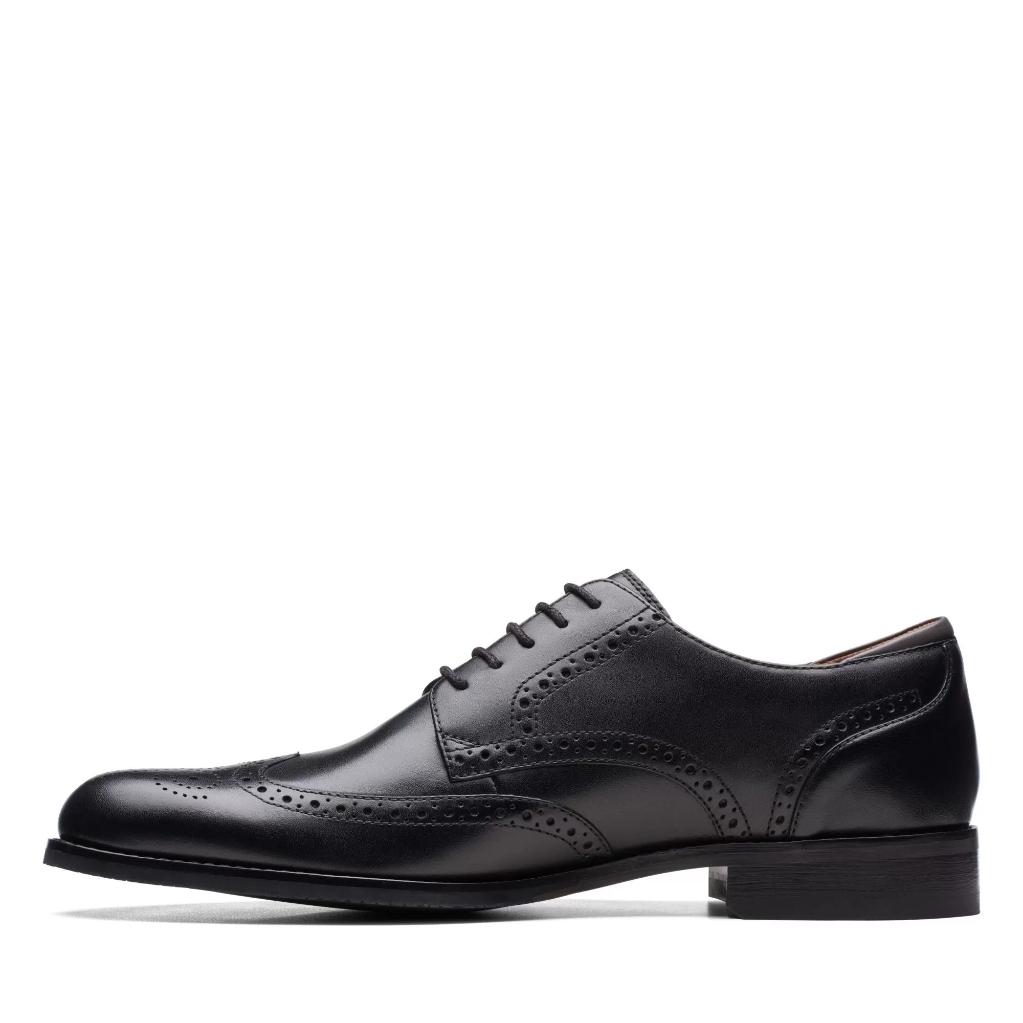 Clarks CraftArloLimit Black Leather - Wide Width