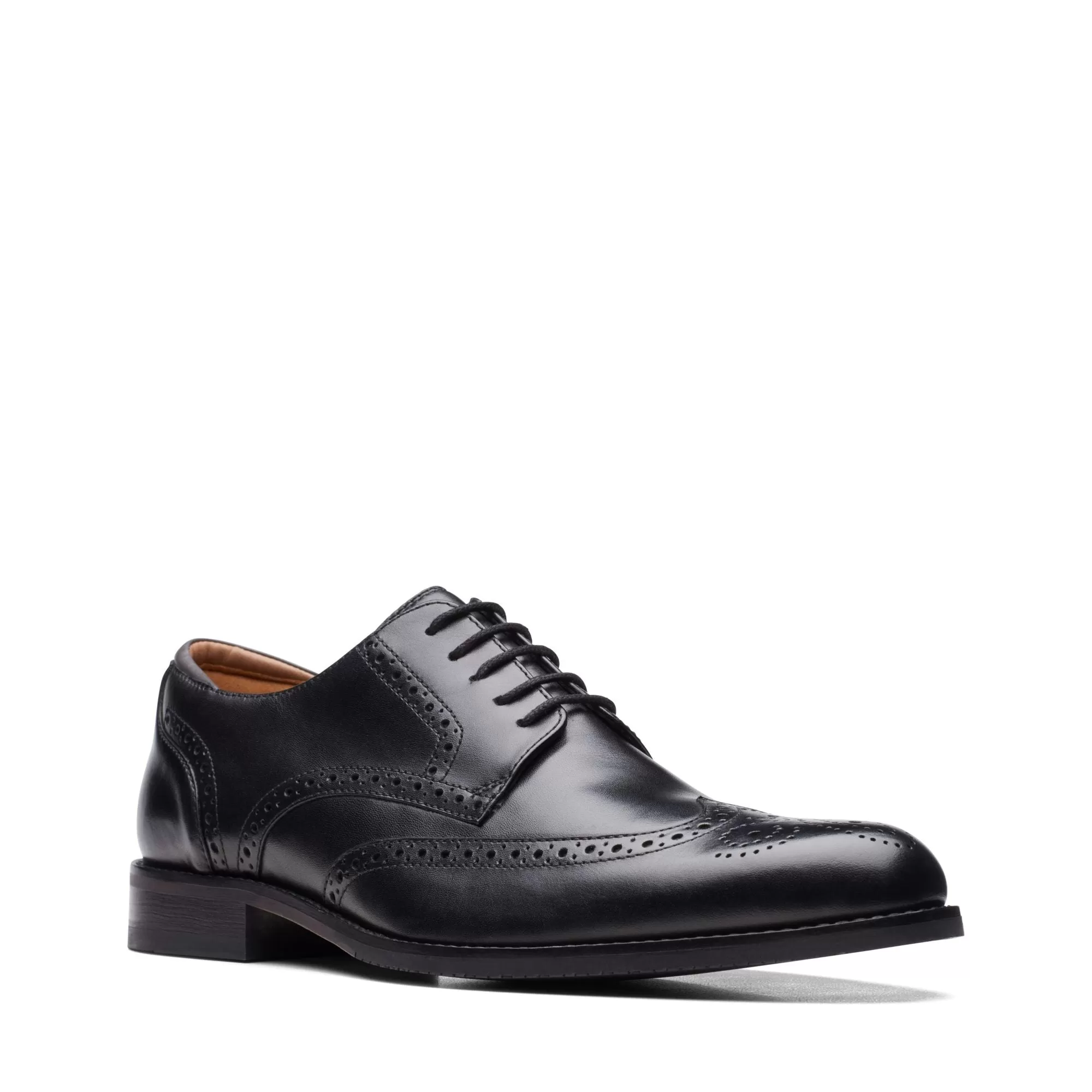 Clarks CraftArloLimit Black Leather - Wide Width