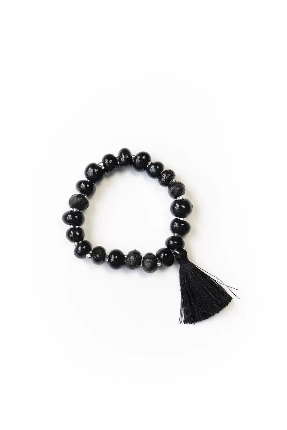 Clay Stackable Tassel Bracelet