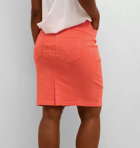 CR - Ann skirt in hot coral