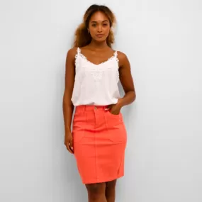 CR - Ann skirt in hot coral