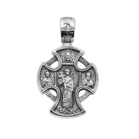 Cross Slavic Ancient Pendant Sterling Silver 925