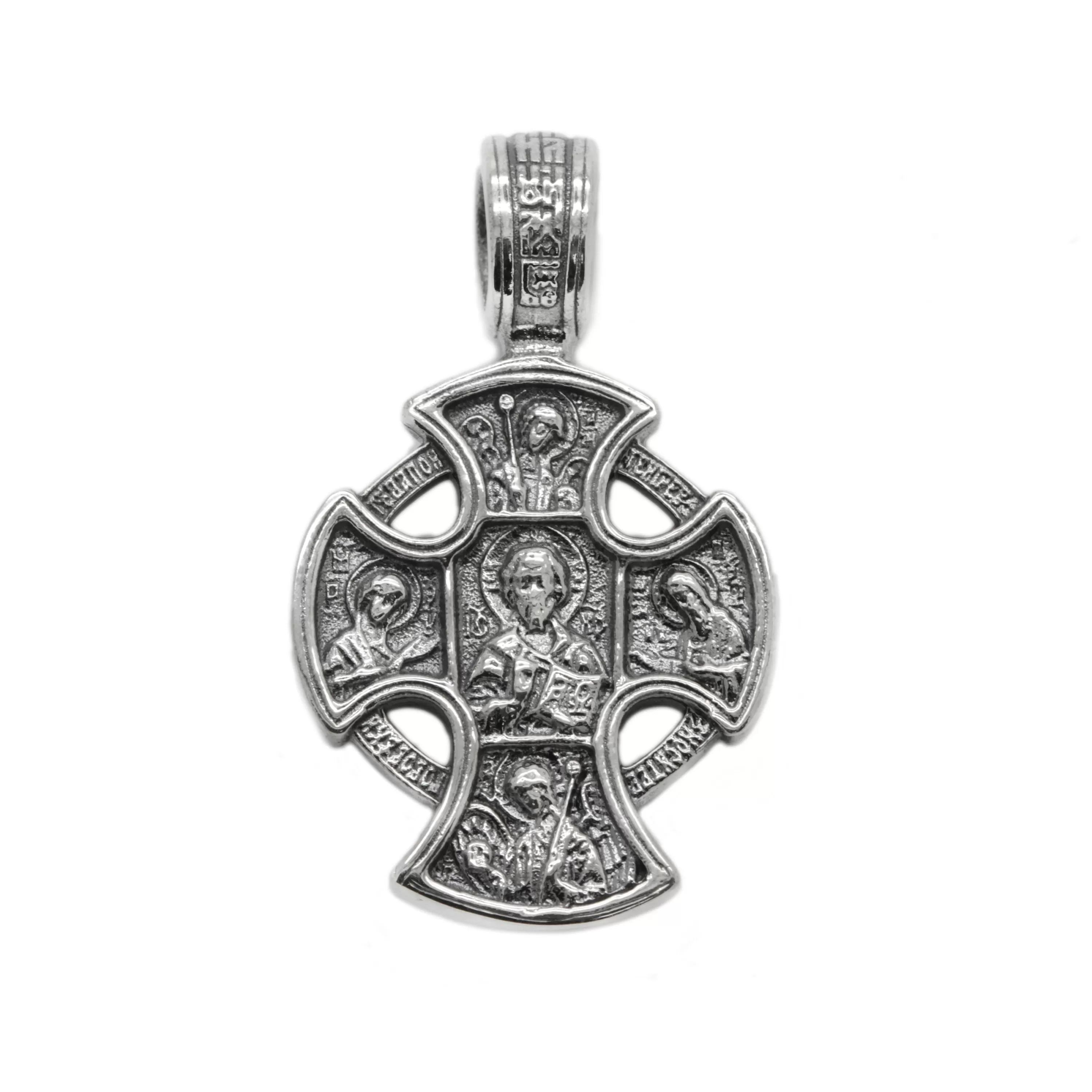 Cross Slavic Ancient Pendant Sterling Silver 925