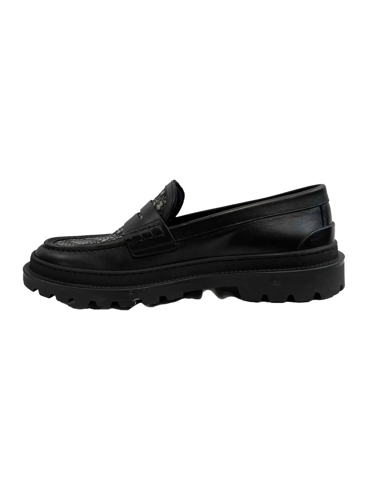 Dior Oblique Calfskin Explorer Loafer Black 43 Shoes US 10 MSRP $1000 Excellent