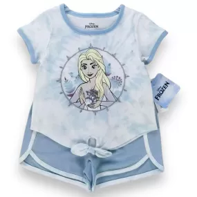 Disney Frozen 2 Pc T-Shirt & Short Set - Elsa