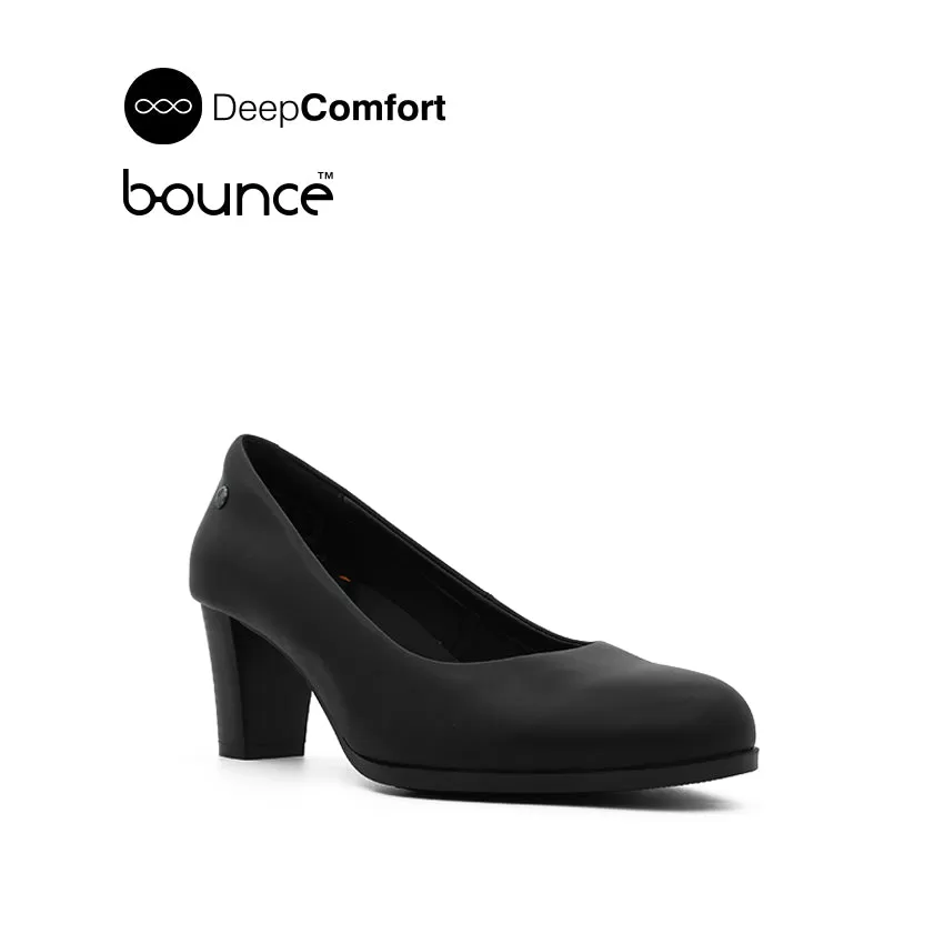 Drixie Pump Women's Shoes - Black Leather