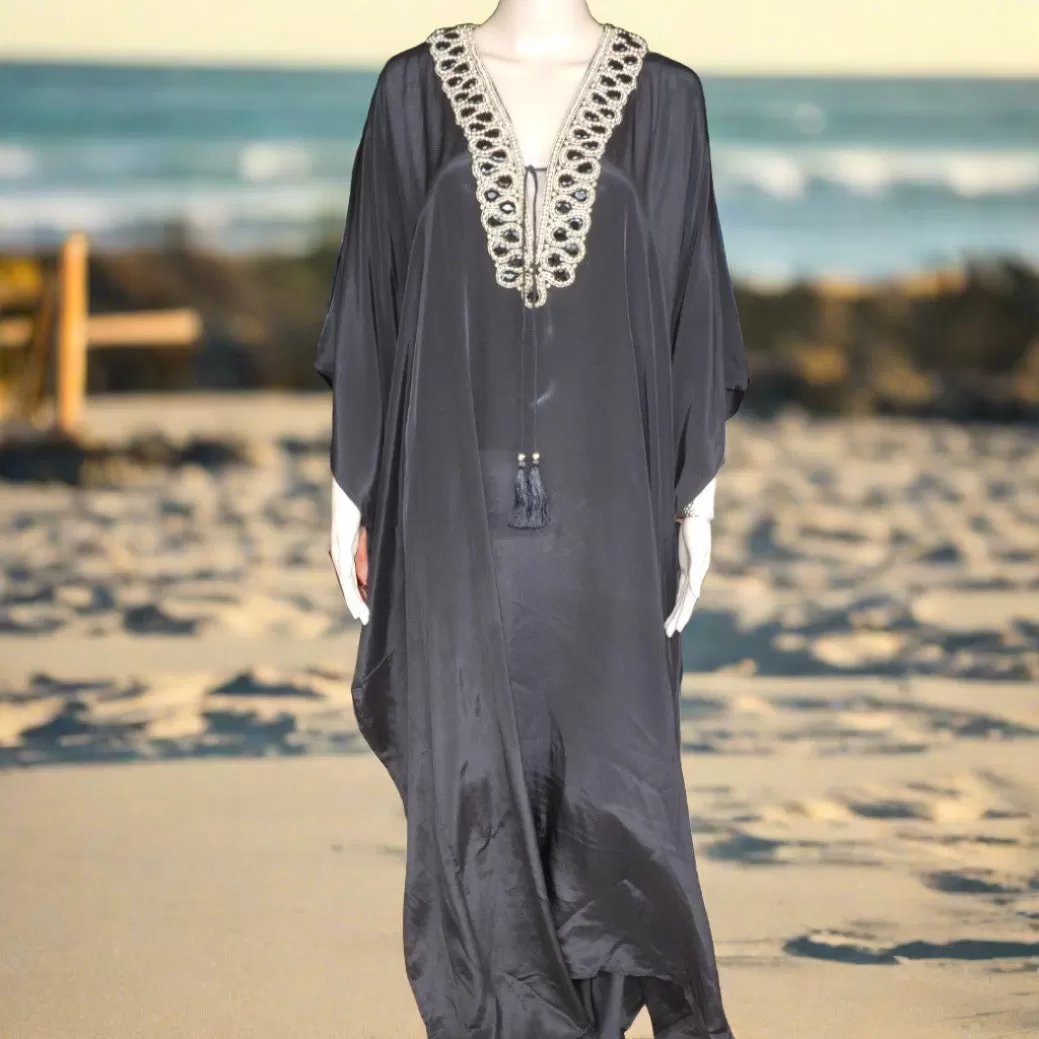 Embellished Kaftan Dress