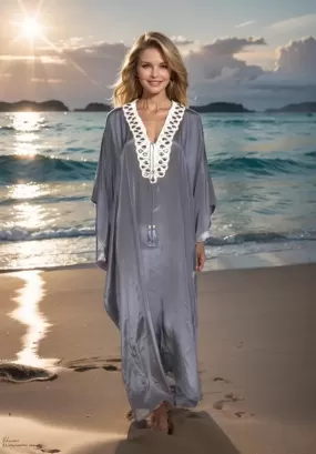 Embellished Kaftan Dress